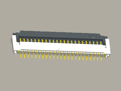 FPC連接器  1.0P 2.0H(前掀下接式）