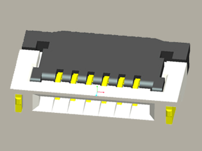 FPC連接器  0.5P 0.9H(前插后掀下接式）